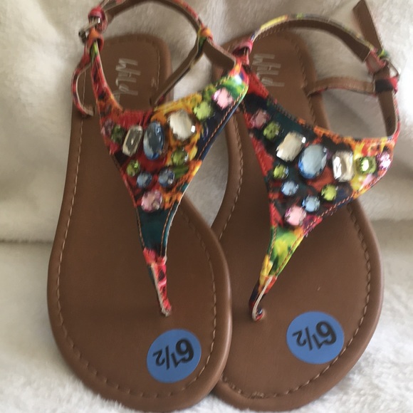 Wild Pair Shoes - Sandals colorful gems and paint Wild pair